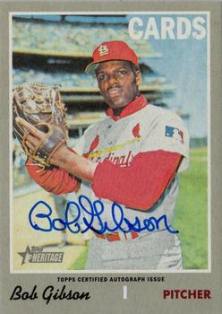 2019 Topps Heritage - Real One High Number Autographs #ROA-BG Bob Gibson Front