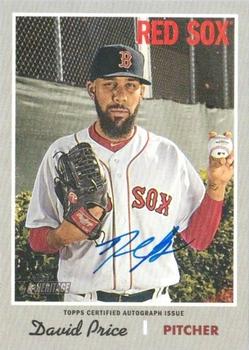 2019 Topps Heritage - Real One High Number Autographs #ROA-DP David Price Front