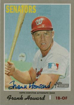 2019 Topps Heritage - Real One High Number Autographs #ROA-FH Frank Howard Front