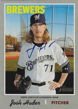 2019 Topps Heritage - Real One High Number Autographs #ROA-JH Josh Hader Front