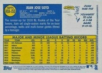 2019 Topps Heritage - Real One High Number Autographs #ROA-JSO Juan Soto Back