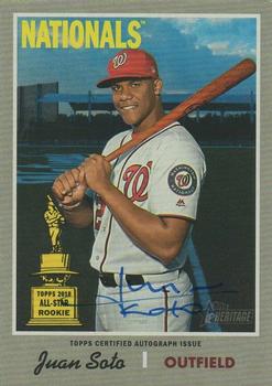 2019 Topps Heritage - Real One High Number Autographs #ROA-JSO Juan Soto Front