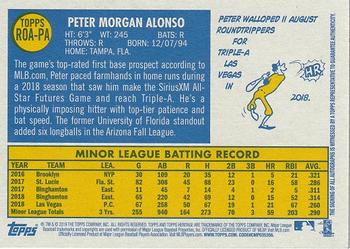 2019 Topps Heritage - Real One High Number Autographs #ROA-PA Pete Alonso Back