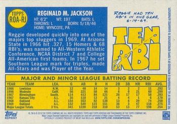 2019 Topps Heritage - Real One High Number Autographs #ROA-RJ Reggie Jackson Back