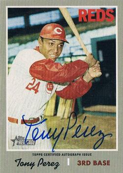 2019 Topps Heritage - Real One High Number Autographs #ROA-TP Tony Perez Front