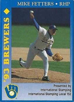1993 Milwaukee Brewers Police - International Stamping Local 152 #NNO Mike Fetters Front