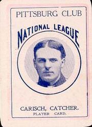 1904 Allegheny Card Company #NNO Fred Carisch Front