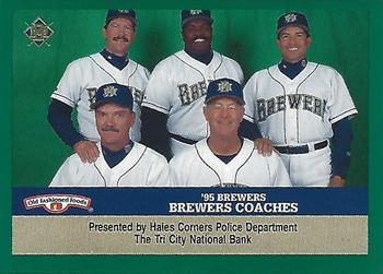 1995 Milwaukee Brewers Police - Hales Corners Police Department, Tri City National Bank #NNO Brewers Coaches Front