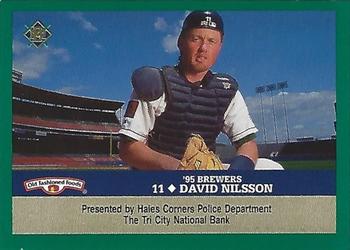 1995 Milwaukee Brewers Police - Hales Corners Police Department, Tri City National Bank #NNO Dave Nilsson Front
