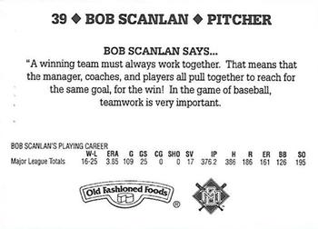 1995 Milwaukee Brewers Police - Hales Corners Police Department, Tri City National Bank #NNO Bob Scanlan Back