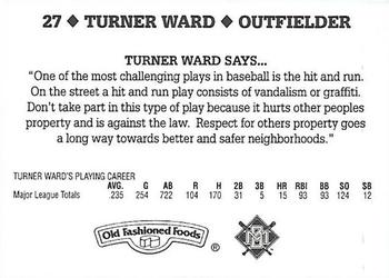 1995 Milwaukee Brewers Police - Hales Corners Police Department, Tri City National Bank #NNO Turner Ward Back