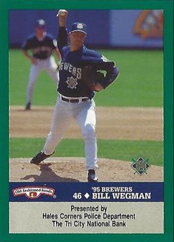 1995 Milwaukee Brewers Police - Hales Corners Police Department, Tri City National Bank #NNO Bill Wegman Front