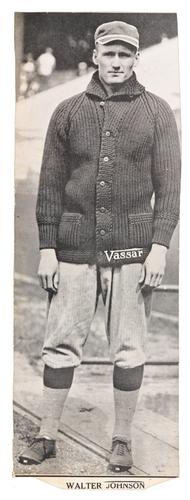 1912 Vassar Sweaters #NNO Walter Johnson Front