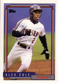 1992 Topps #170 Alex Cole Front