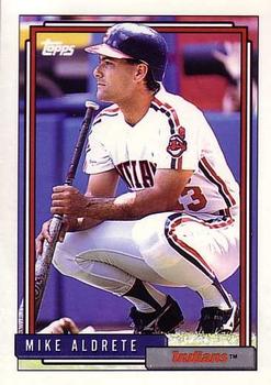 1992 Topps #256 Mike Aldrete Front