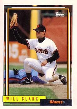 1992 Topps #330 Will Clark Front