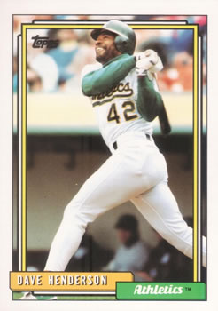 1992 Topps #335 Dave Henderson Front