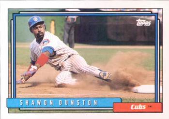 1992 Topps #370 Shawon Dunston Front