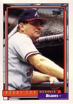 1992 Topps #489 Bobby Cox Front