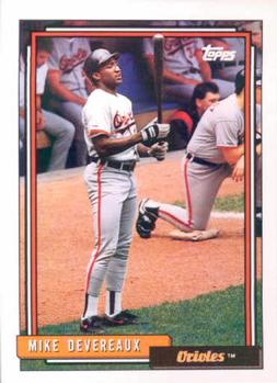 1992 Topps #492 Mike Devereaux Front