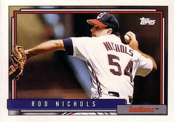1992 Topps #586 Rod Nichols Front