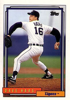 1992 Topps #665 Dave Haas Front