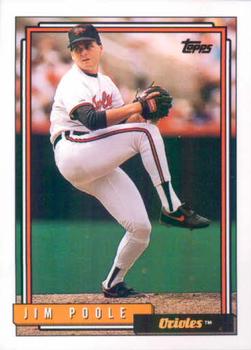 1992 Topps #683 Jim Poole Front