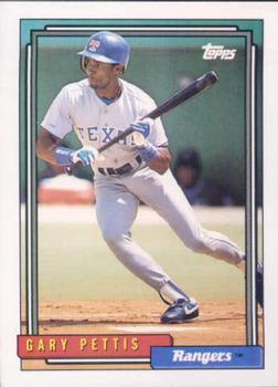 1992 Topps #756 Gary Pettis Front