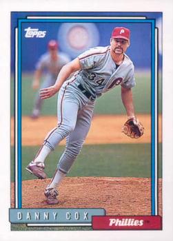 1992 Topps #791 Danny Cox Front