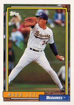 1992 Topps #384 Mark Lee Front