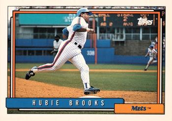 1992 Topps #457 Hubie Brooks Front