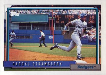 1992 Topps #550 Darryl Strawberry Front
