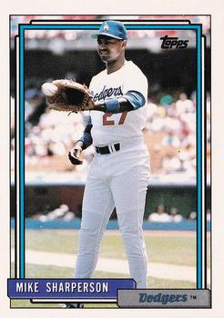 1992 Topps #627 Mike Sharperson Front
