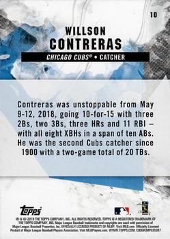 2019 Topps Fire #10 Willson Contreras Back