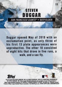 2019 Topps Fire #11 Steven Duggar Back