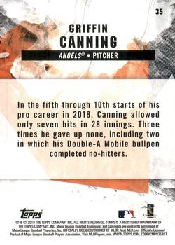 2019 Topps Fire #35 Griffin Canning Back