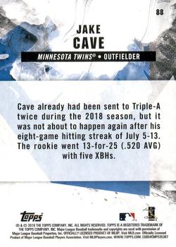 2019 Topps Fire #88 Jake Cave Back
