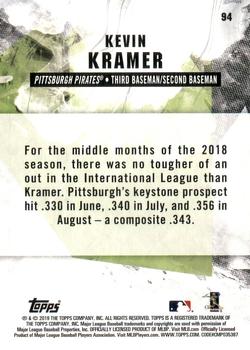 2019 Topps Fire #94 Kevin Kramer Back