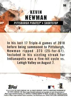 2019 Topps Fire #96 Kevin Newman Back
