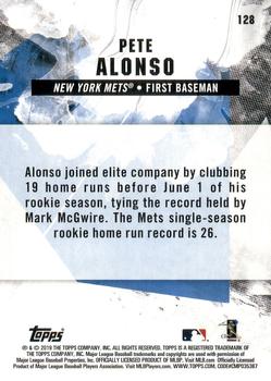 2019 Topps Fire #128 Pete Alonso Back