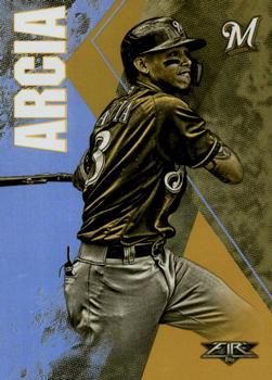 2019 Topps Fire - Gold Minted #5 Orlando Arcia Front