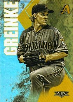 2019 Topps Fire - Gold Minted #6 Zack Greinke Front