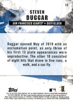 2019 Topps Fire - Gold Minted #11 Steven Duggar Back