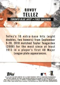 2019 Topps Fire - Gold Minted #15 Rowdy Tellez Back