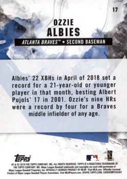 2019 Topps Fire - Gold Minted #17 Ozzie Albies Back