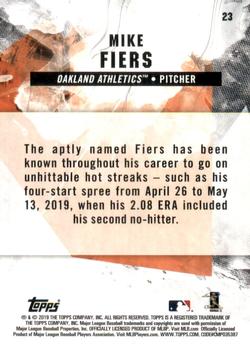 2019 Topps Fire - Gold Minted #23 Mike Fiers Back