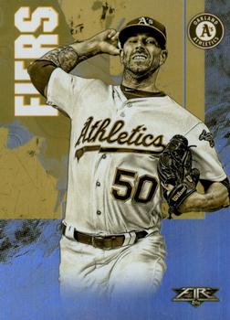 2019 Topps Fire - Gold Minted #23 Mike Fiers Front