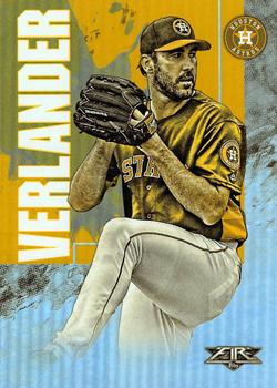 2019 Topps Fire - Gold Minted #24 Justin Verlander Front