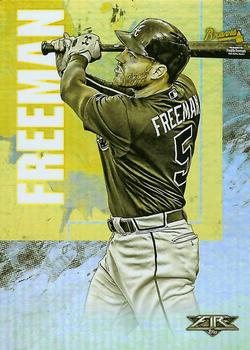 2019 Topps Fire - Gold Minted #28 Freddie Freeman Front