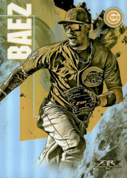 2019 Topps Fire - Gold Minted #29 Javier Baez Front